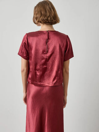 Slub Woven Darted Top