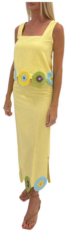 Dillon Skirt - Yellow Crochet