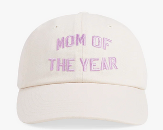 Mom of the Year Baseball Hat - Khaki Lavender