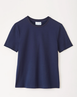 Dylan Crewneck Tee - Midnight Blue