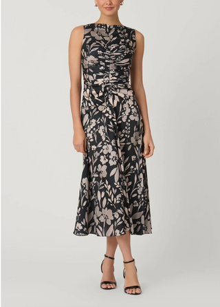 Rosetta Dress - Jet/Ecru