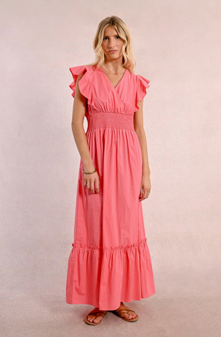 Dress LA1163DE - Coral Pink