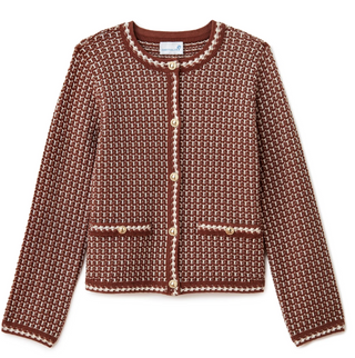 Evelyn Long Sleeve Cardigan - Espresso