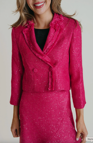 Twiggy Jacket - Pink Tweed